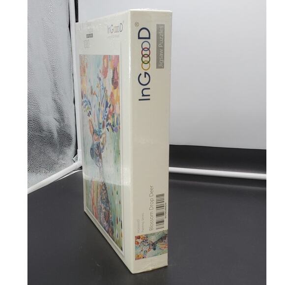 Ingooood Jigsaw Puzzle- Fantasy Series Flower Raindrop Colourful Deer **SEALED** - Picture 3 of 5